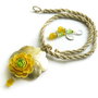 Set cu floare si sidef