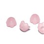 Margele din acril, frosted, floare, 10x6 mm, roz