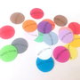20 buline colorate stampilate manual cu mesajul With love