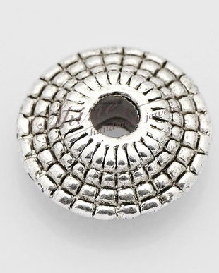 Distantier argintiu antic, 8x3mm