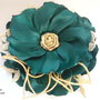 Brosa floare textila/Brosa textila