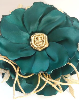Brosa floare textila/Brosa textila