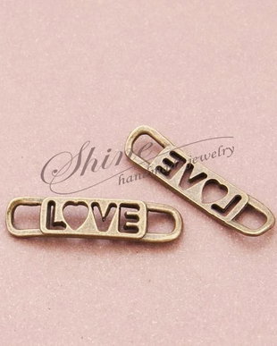 Link Love bronz antichizat, 37x10mm