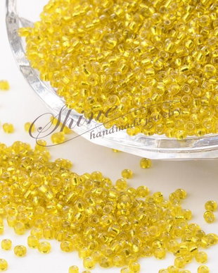 Margele de nisip galbene, 2mm (20gr)