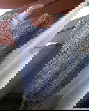 BLUZA LIU-JO ORIGINALA DANTELA BUMBAC MARIME XL