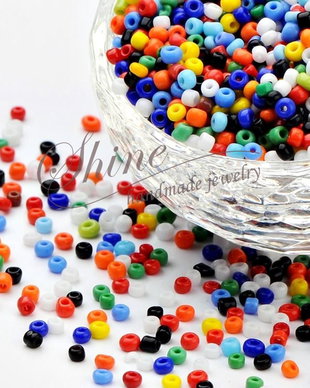 Margele de nisip colorate, 2x1.5mm (20gr)