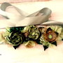 Brau/Cordon cu flori textile