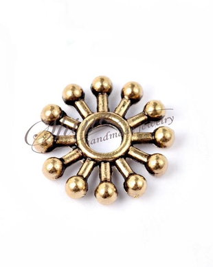 Distantier bronz auriu, 10x2mm