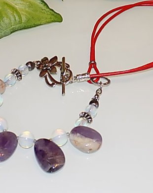 Colier"Amethyst Petals"-vandut