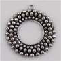 9985 - (1b) Pandantiv, aliaj metalic argintiu antichizat, coronita, 63x58mm