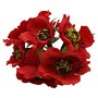 K0225 - (66fire) Flori decorative, maci, rosu, 4-5cm