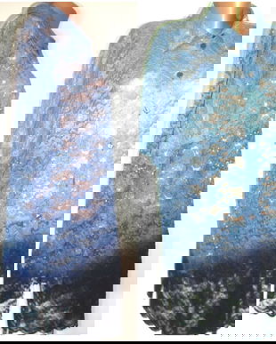 Blazer dantela in degrade