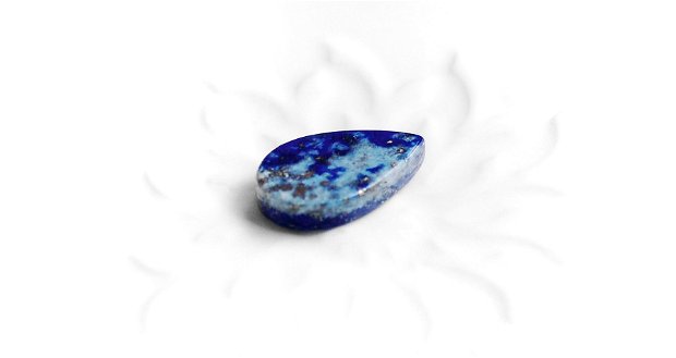 Cabochon  Lapis Lazuli lamela plata, lacrima - pentru monturi -L14