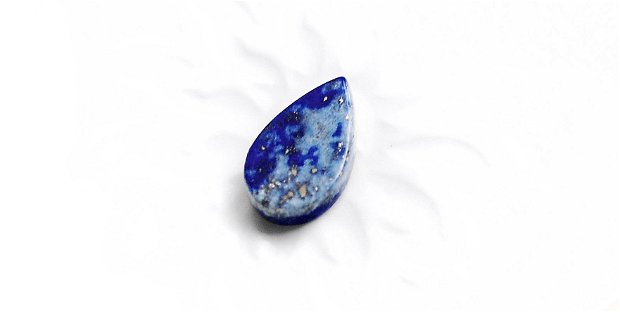Cabochon  Lapis Lazuli lamela plata, lacrima - pentru monturi -L14