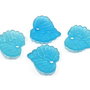 Pandantiv din acril, frosted, frunza, 15x15x2 mm