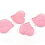 Pandantiv din acril, frosted, frunza, 15x15x2 mm