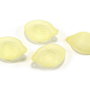 Pandantiv din acril, frosted, frunza, 23x16x4 mm