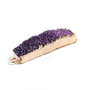 Agata druzy cu  margini electroplacate aur