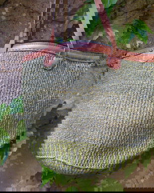 CADOU+Geanta impletitura cu fermoar