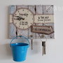 Suport chei si ceas personalizat pictat manual family