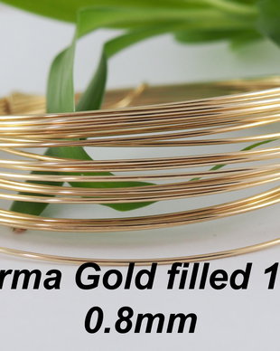 Sarma 0.8mm, gold filled 14k (0.83)