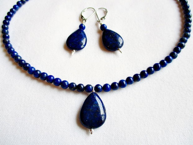 Set argint si lapis lazuli