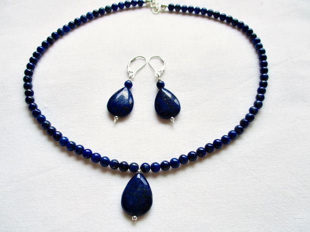 Set argint si lapis lazuli