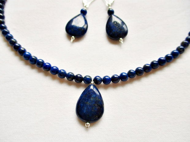 Set argint si lapis lazuli