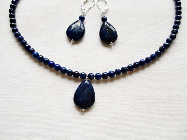 Set argint si lapis lazuli