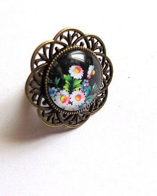 Inel  cu model floral 32510