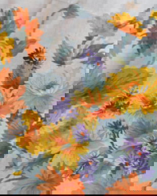 Cupon batist cu flori