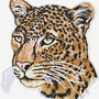 Decoratiune  tip applique embroidery Leopard