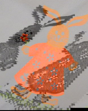 mileu cu iepuras brodat