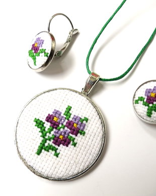 Set floricele mov