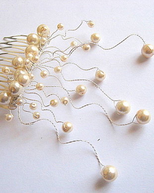 pieptan mireasa ivory 22801