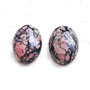 Pereche cabochoane rodonit   - G089