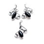 Set 3 pandante agata  negra