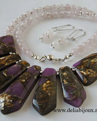 Set de bijuterii regalite si cuart