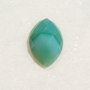 Cabochon 3 oval ascutit  fatetat din agata dungata in nuante de alb - verde aprox 25x15x6 mm
