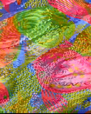 Esarfa-Pareo cu pesti colorati