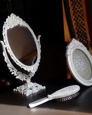 Set perie si oglinda-set mireasa