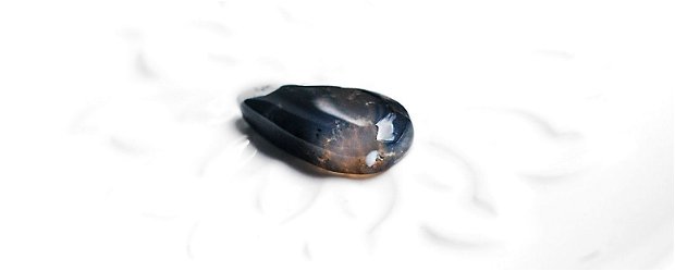 Cabochon  opal dendritic - L41
