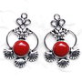 Set Pandante Coral in rama argintata
