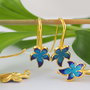Tortite argint 925, placate cu aur 14K (1per)