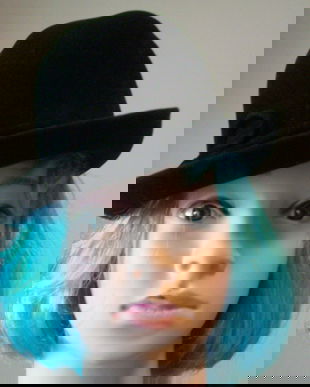 Palarie negra fetru lana