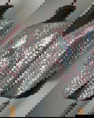 Bluza matase batuta in  paiete