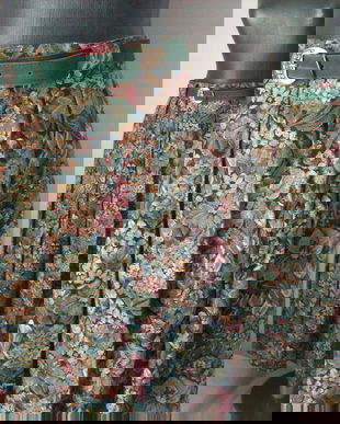 Fusta bumbac curea piele