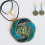 set" floare turcoaz"