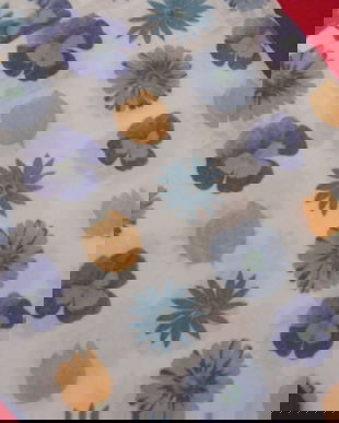 Set 2 draperii cu flori