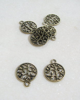 Pandantiv pomul vietii finisaj bronz aprox 15x18 mm (cu anoul)